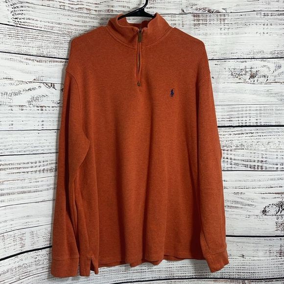 Polo Ralph Lauren Other - Polo Ralph Lauren pullover Mens XL quarter Zip sweatshirt pony cotton Pony